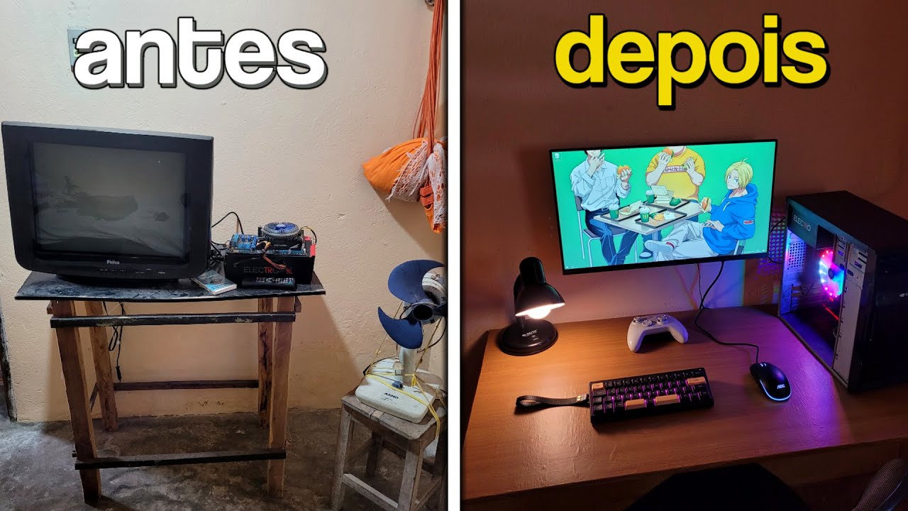 Transformei meu setup gamer no interior