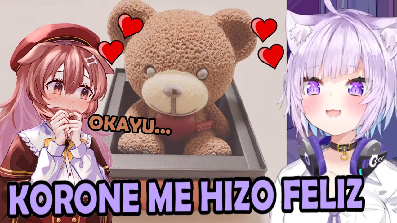 🤎¿Qué recibió Okayu de Korone por SAN VALENTÍN?🎁 [Sub Esp] [Hololive]