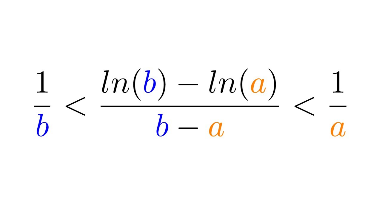 Proving Napier's Inequality