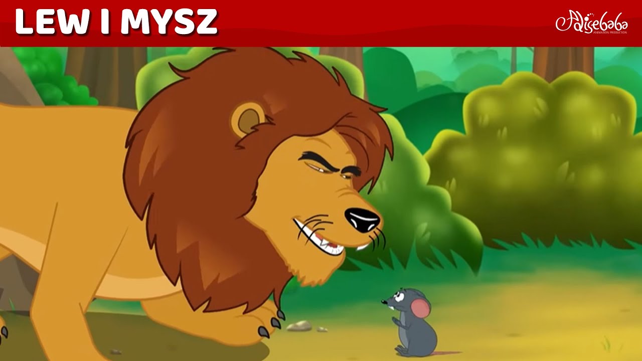 Lew i Mysz 🦁🐁 Bajki po Polsku | Bajka i opowiadania na Dobranoc | Kresk&oacute;wka