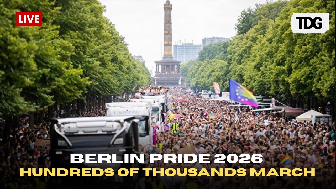 LIVE: Berlin Pride Parade 2026 | Hundreds of Thousands Join Christopher Street Day (CSD) March