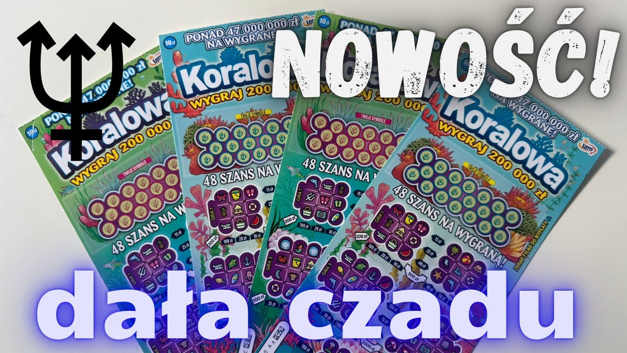 Zdrapki Lotto👉NOWOŚĆ🤩🧜🏼&zwj;♂️KORALOWA🧜🏼&zwj;♂️DAŁA CZADU🥳ZNOWU SZOK🥸#koralowa