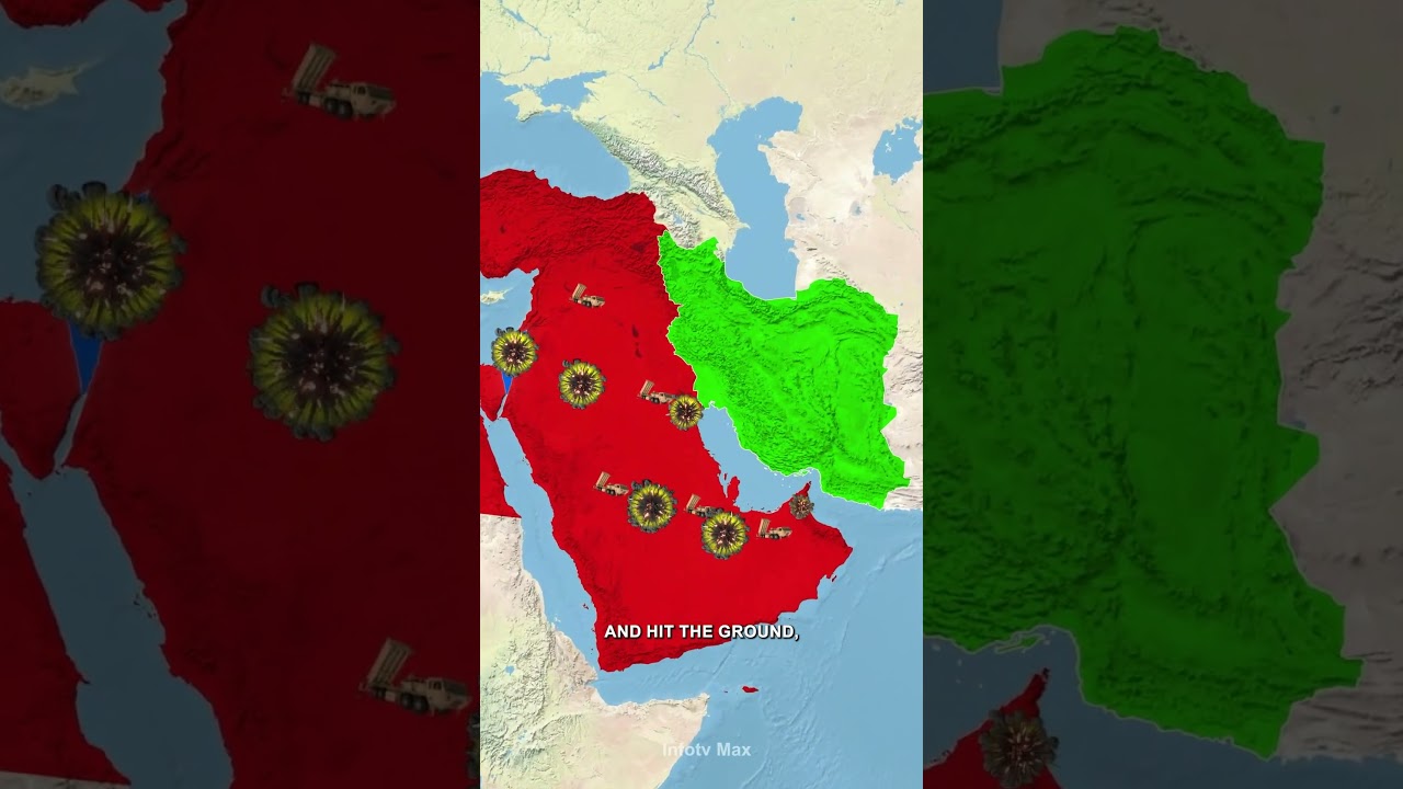 Iran Attack on Israel  #map #geography #iran #usa #israel