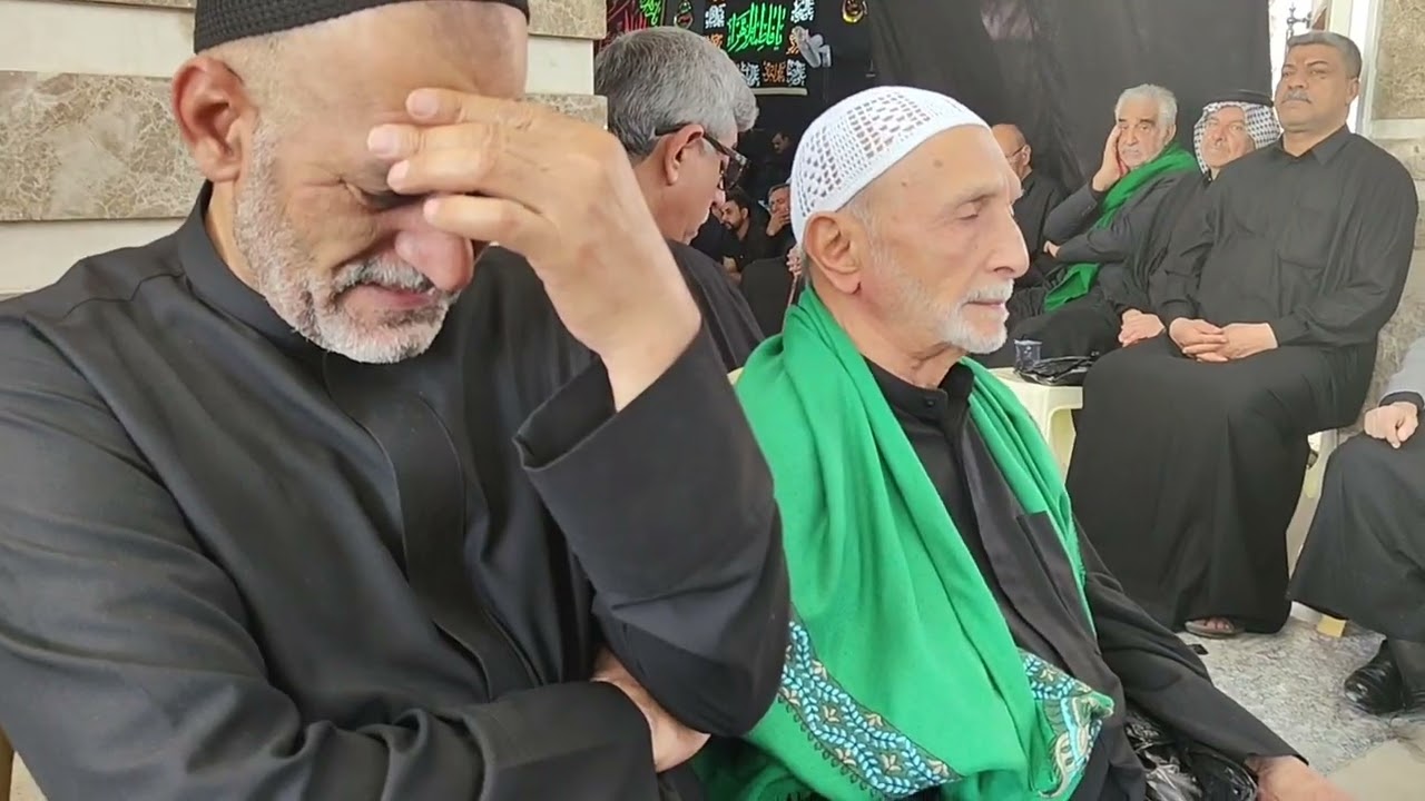 مجلس عزاء الحسين ال فخر الدين المؤسس المرحوم الحاج حسن فخر الدين 9 محرم  1447 شيخ جعفر الدجيلي