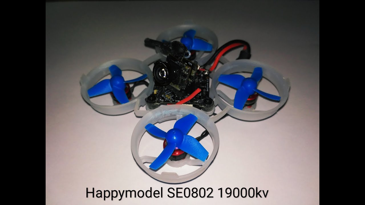 happymodel SE0802 19000kv 4mn flight time track test