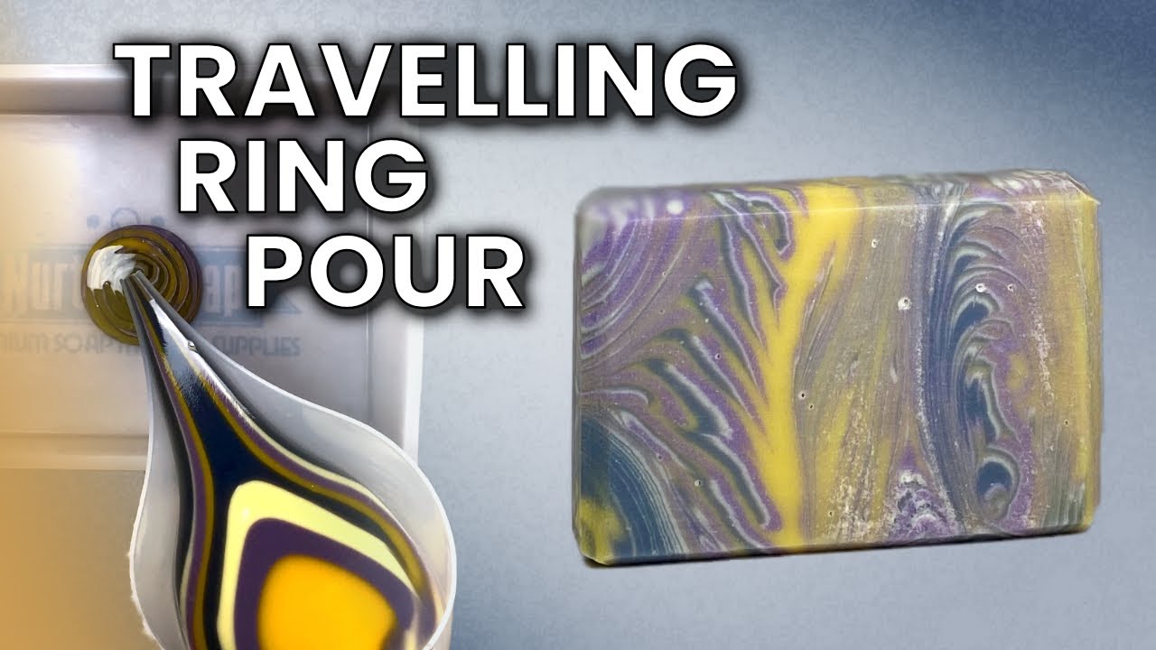 Trying Acrylic Pouring Techniques with Cold Process Soap