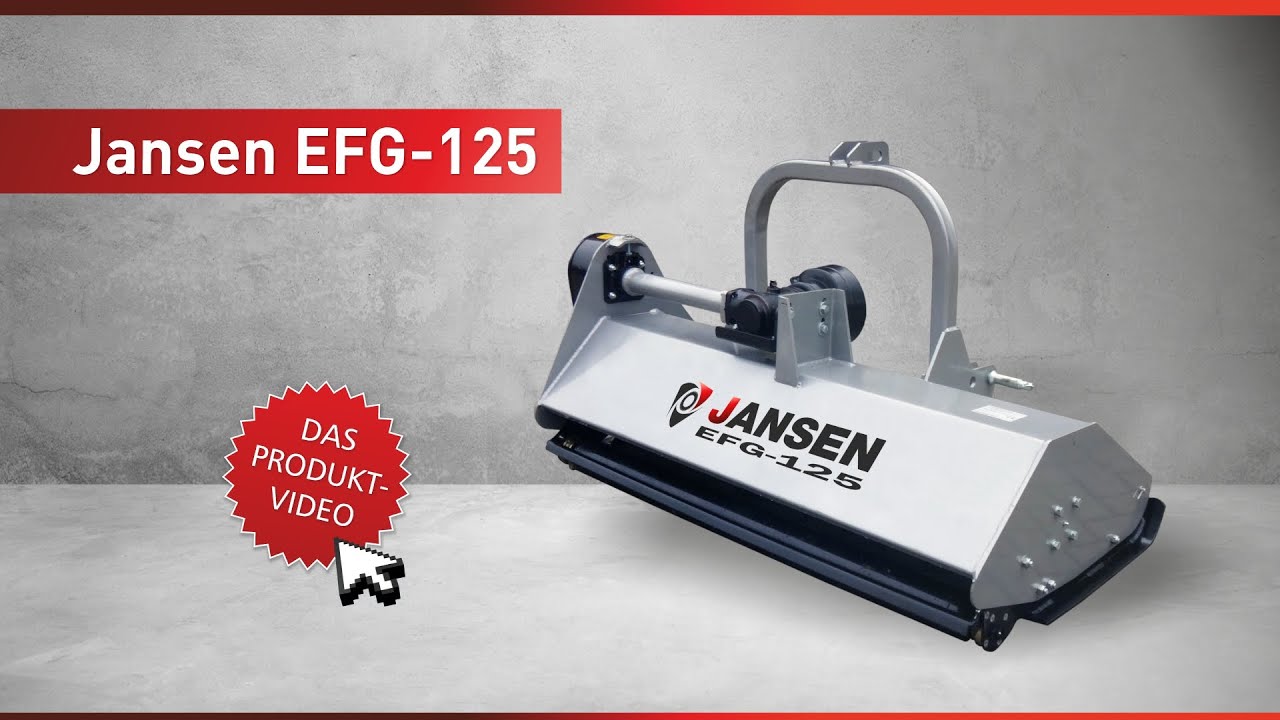 Schlegelmulcher Jansen® EFG-125, Schlegelmähwerk, Mulcher, Mähwerk
