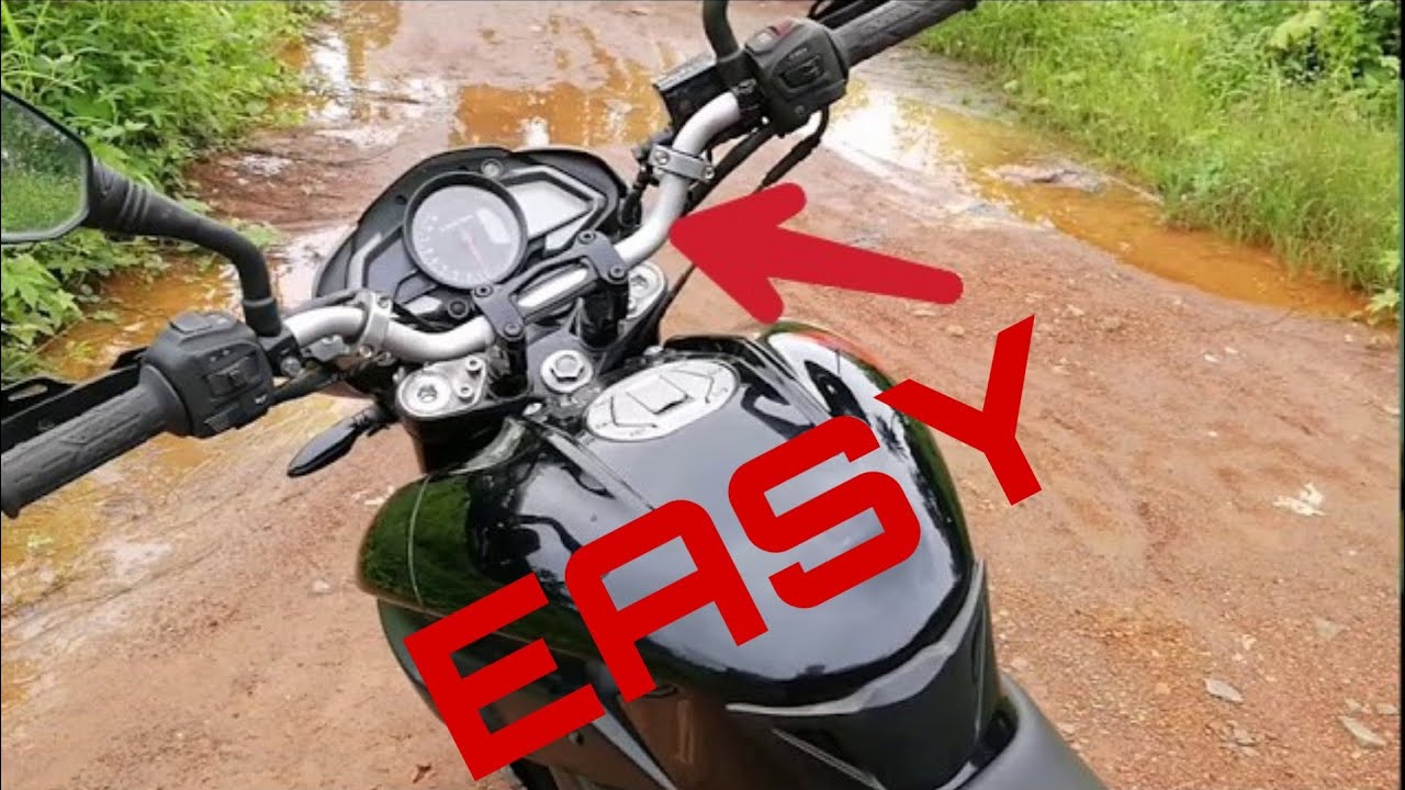 NS 200 Handlebar Modification NO DRILLING/WELDING (malayalam)