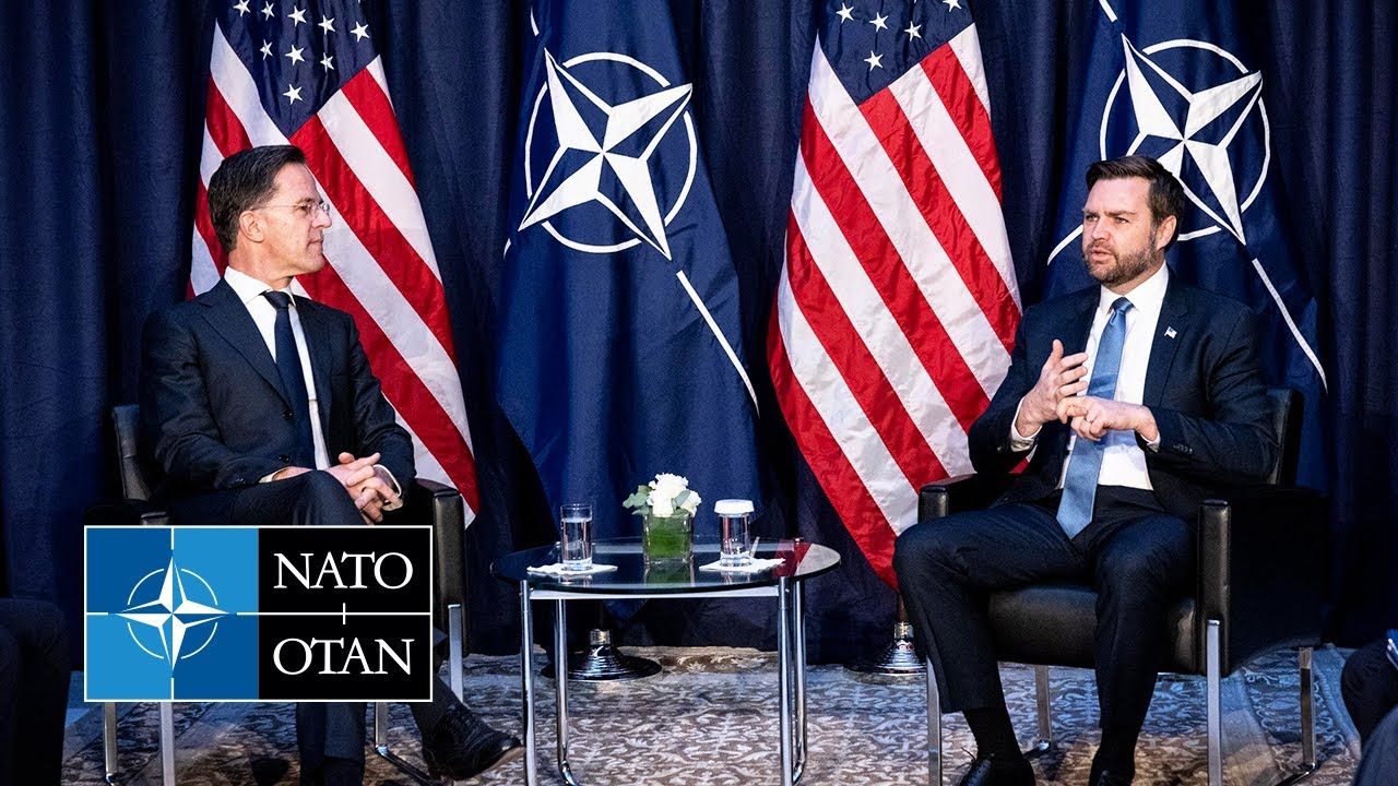 NATO Secretary General with 🇺🇸 US Vice President JD Vance, 14 FEB 2025