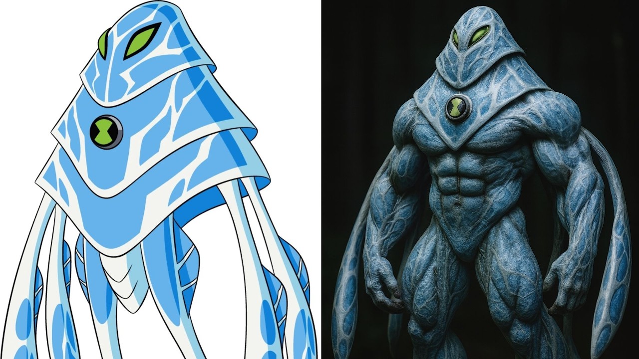 BEN 10 ALIEN CHARACTERS IN REAL LIFE MUSCULAR 2025