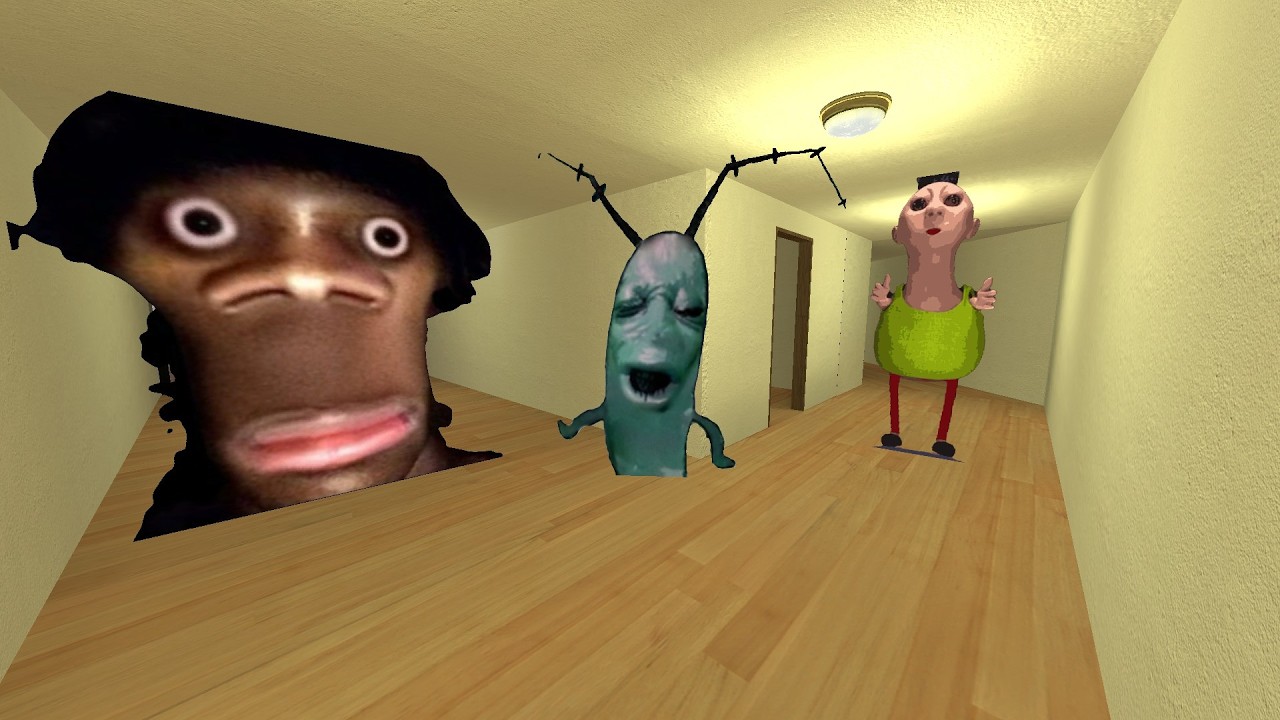 Cześć, nazywam się AUUGHHH kontra HAMOOD HABIBI w hotelu LIMINAL GMOD#Gmod #NextBots
