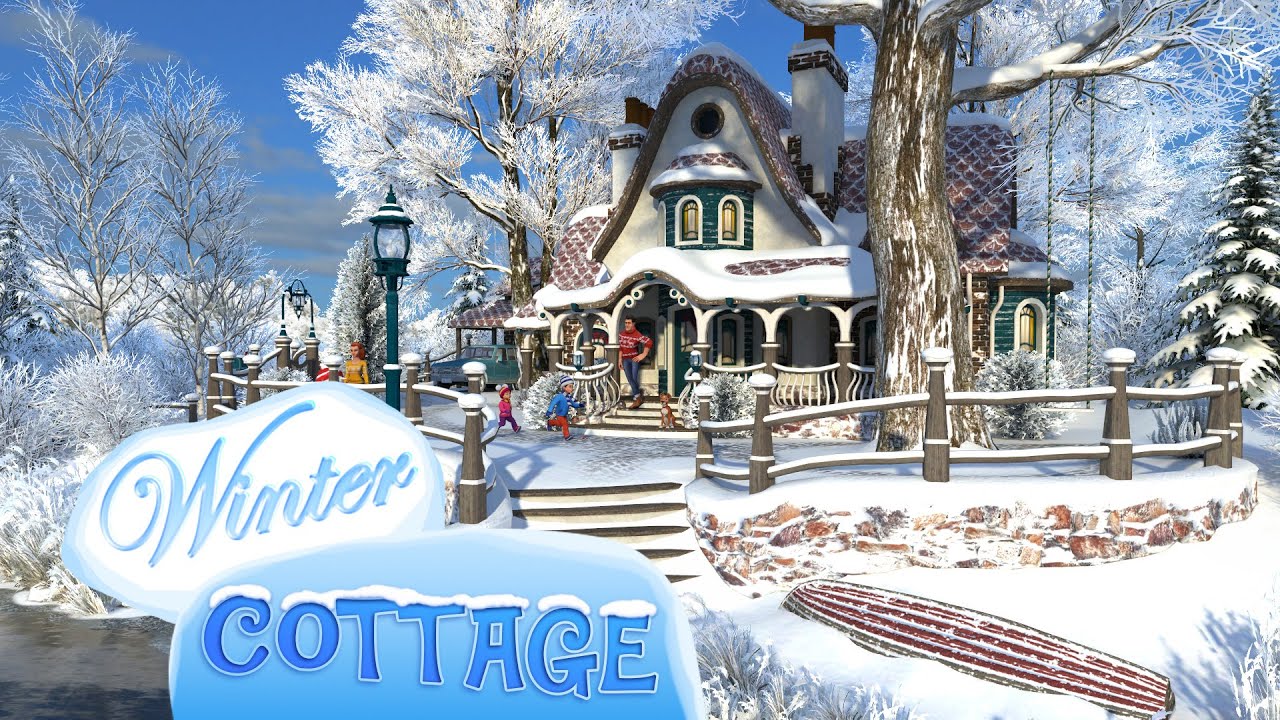 Winter Cottage 3D Screensaver Trailer