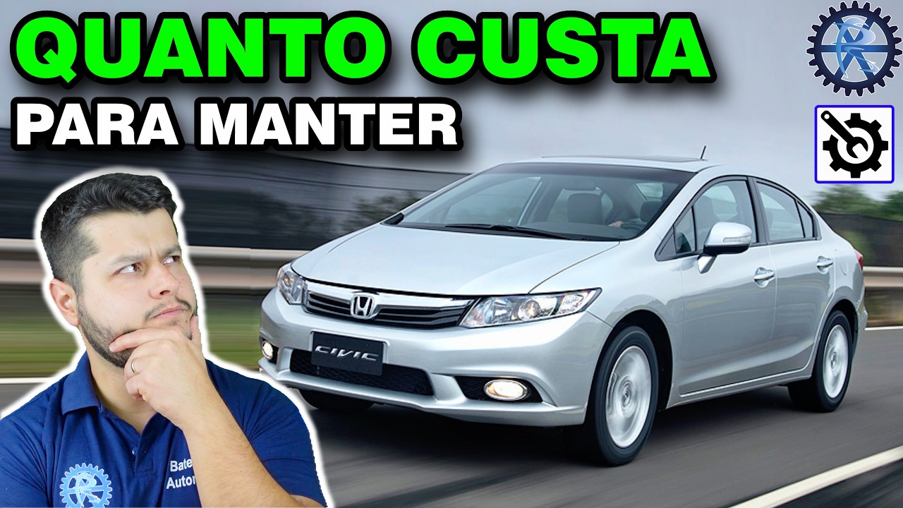 ⚙️ HONDA CIVIC 1.8 2012 [G9] ⚙️ QUANTO CUSTA para manter