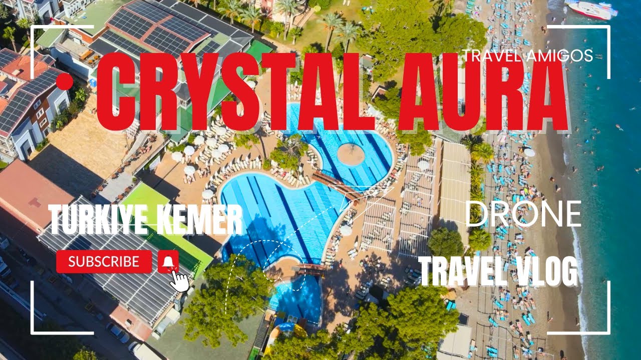 Hotel Crystal Aura w Turcji &ndash; niesamowite ujęcia z drona [Kemer 4K]