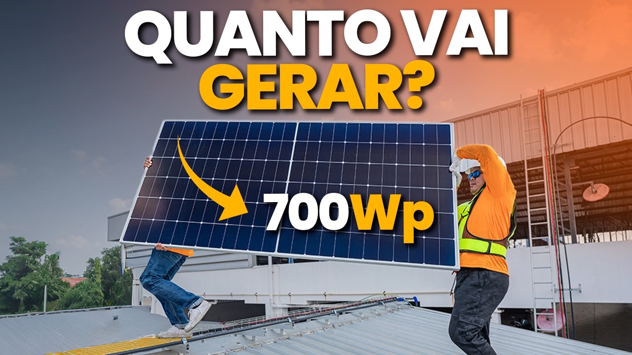 Quanto uma PLACA SOLAR de 700W pode gerar por dia?