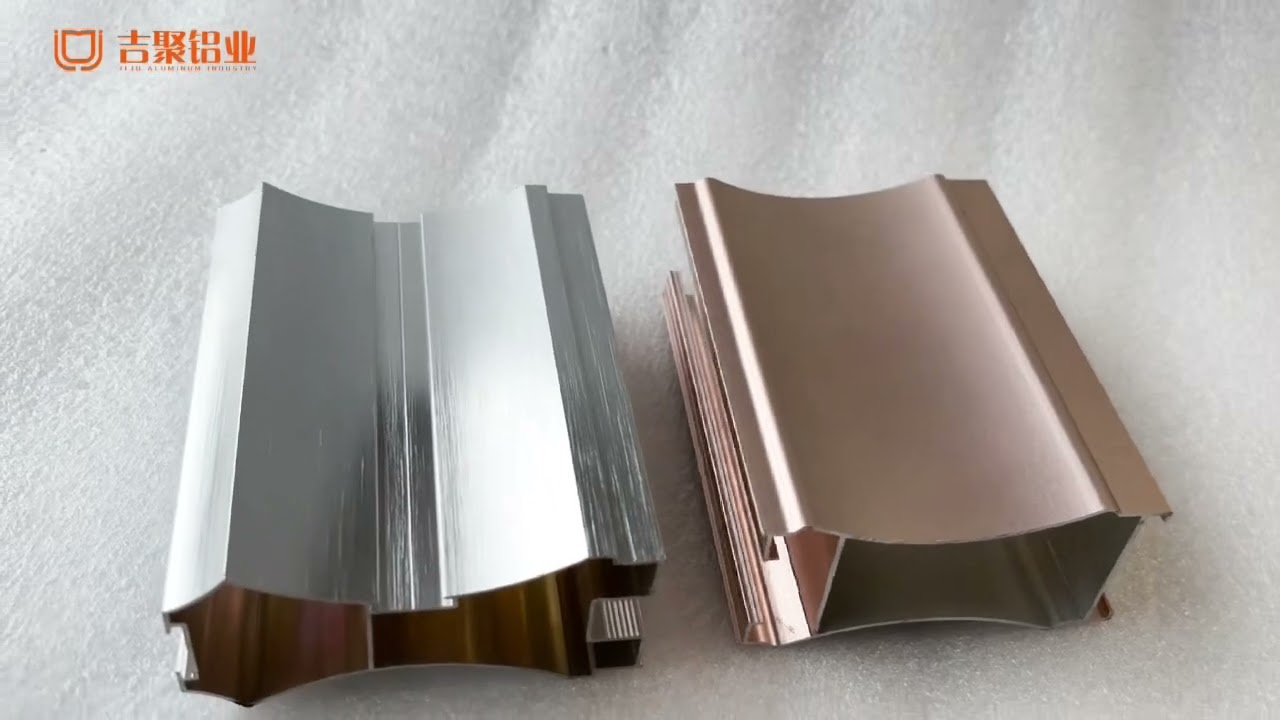 Various colored aluminum profiles