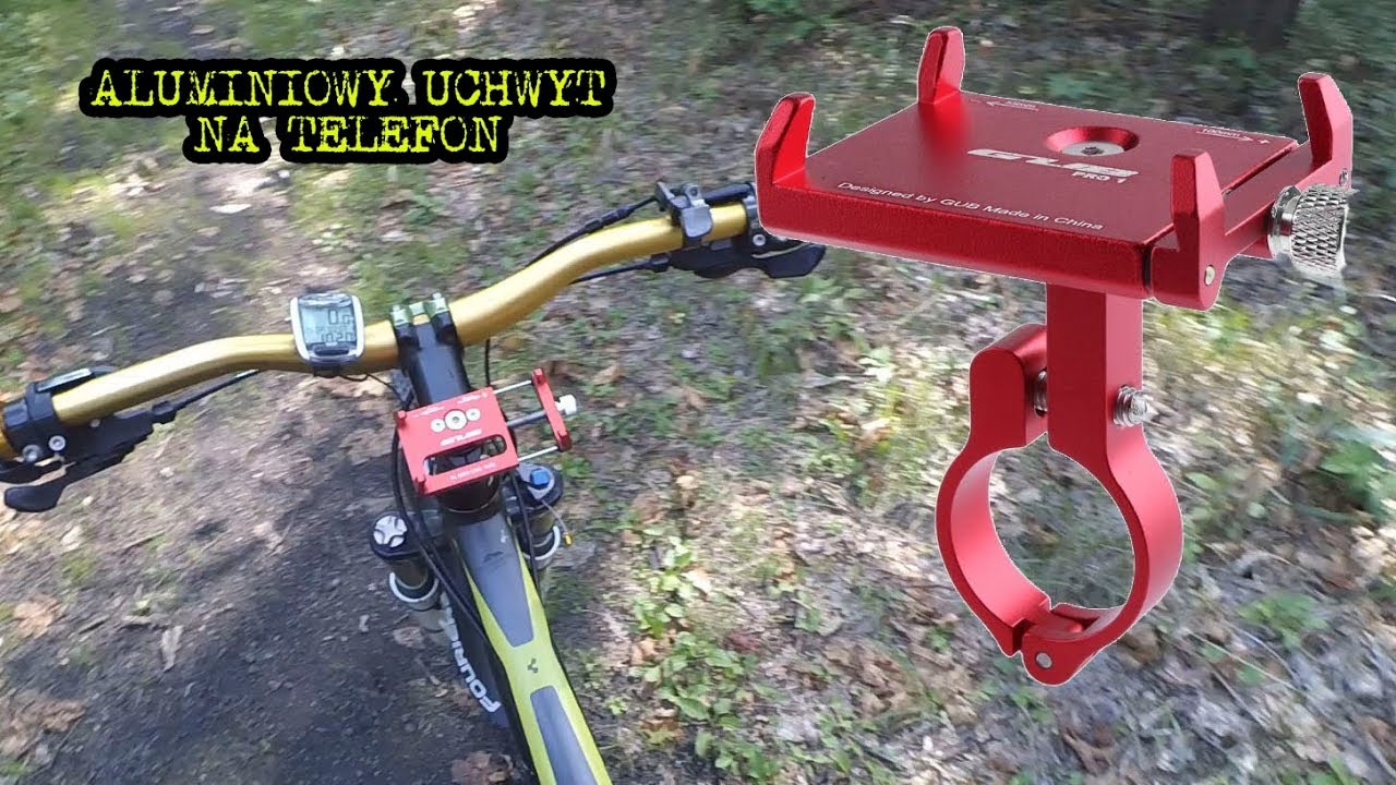Test aluminiowego uchwytu rowerowego na telefon