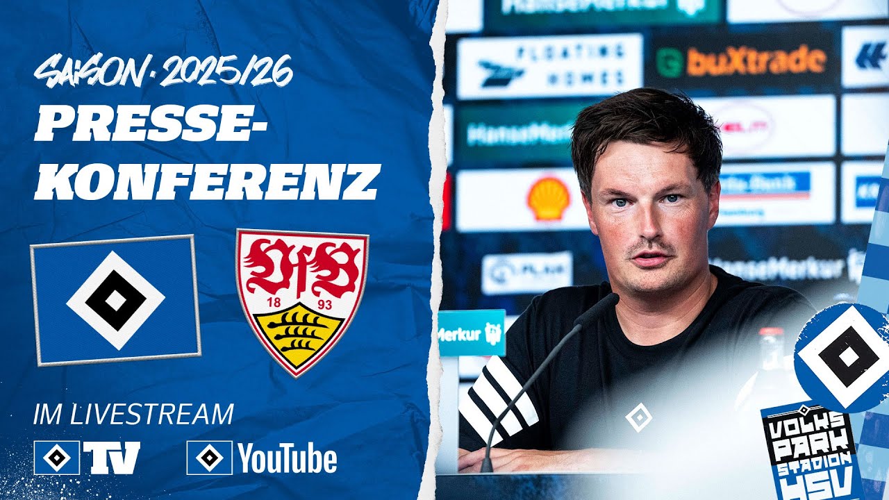 RE-LIVE: PRESSEKONFERENZ MIT MERLIN POLZIN | HSV vs. VfB Stuttgart