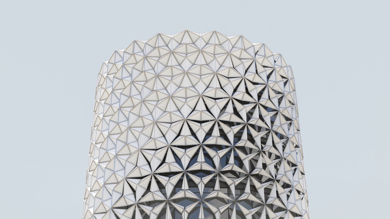 3ds Max Modeling Tutorial: Al Bahar Towers Facade