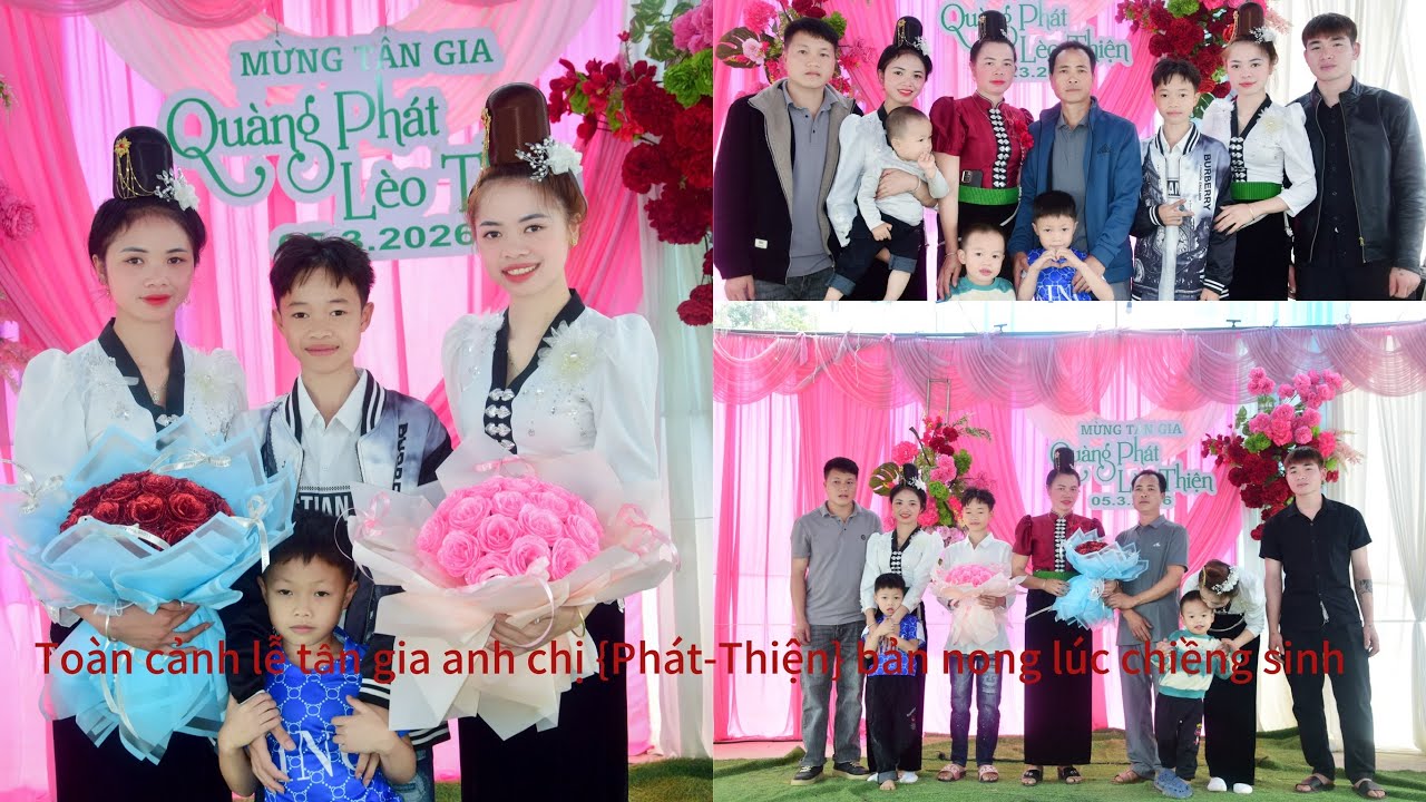 Toàn cảnh lễ tân gia anh chị {Phát-Thiện} bản nong lúc tổ 9 chiềng sinh [vẻ đẹp sơn la]