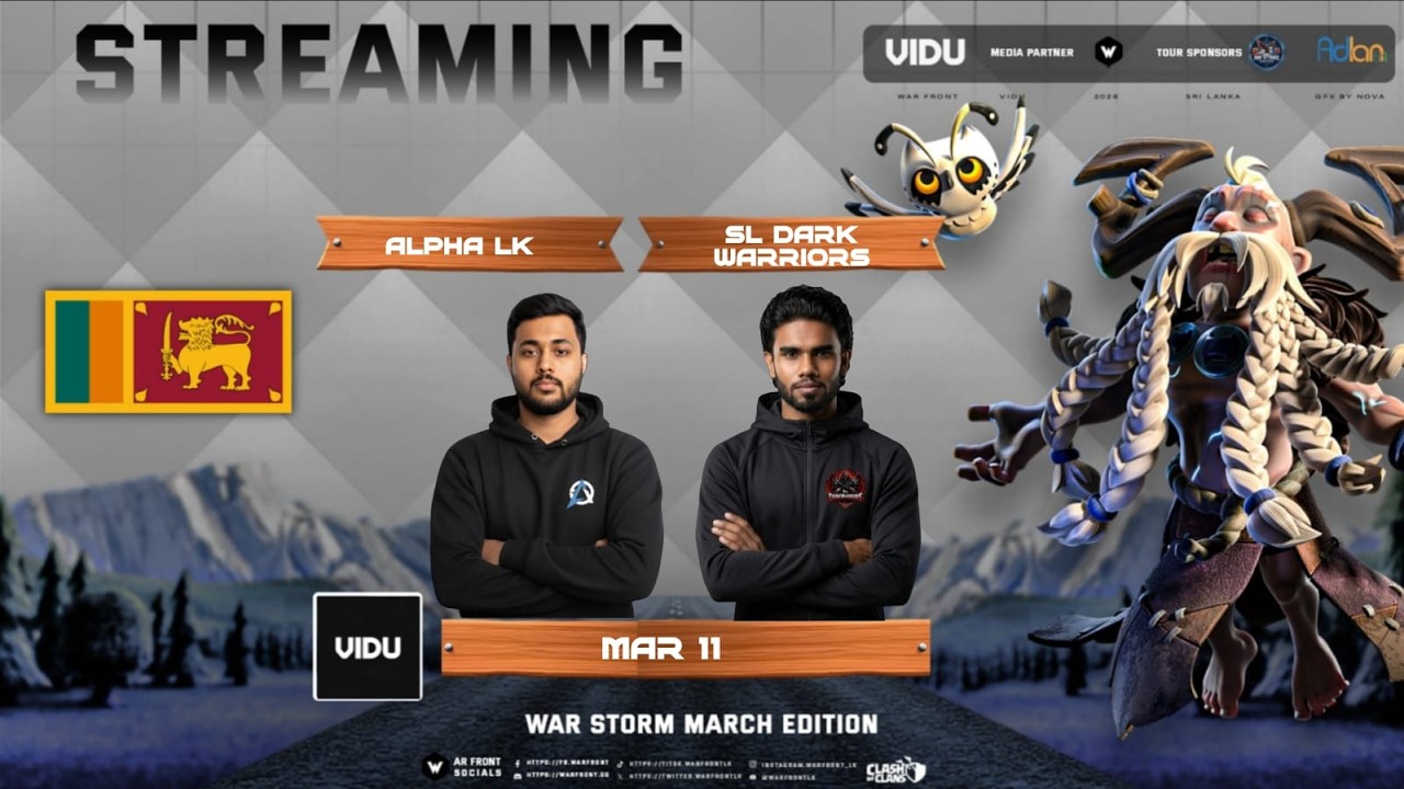 ⚡Warstorm March Edition ⚔️ Winners Semi Finals 1 | Sri Lanka CoC Showdown!