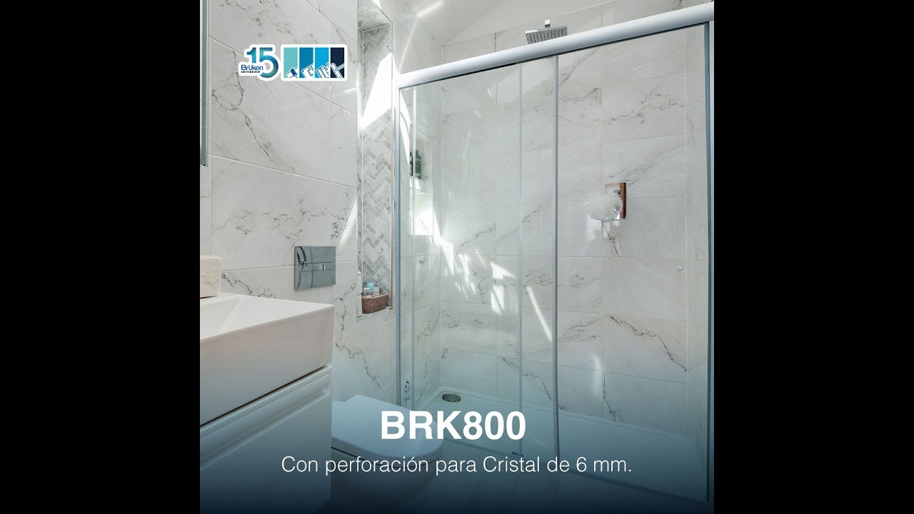Cancel de baño, para vidrio templado BRK800