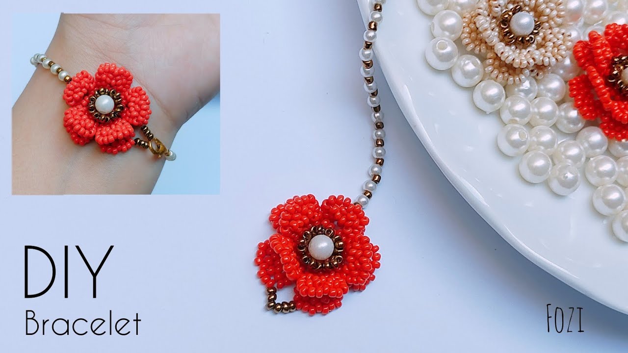How to Make a Beautiful Beaded Flower Bracelet | Step-by-Step Guide