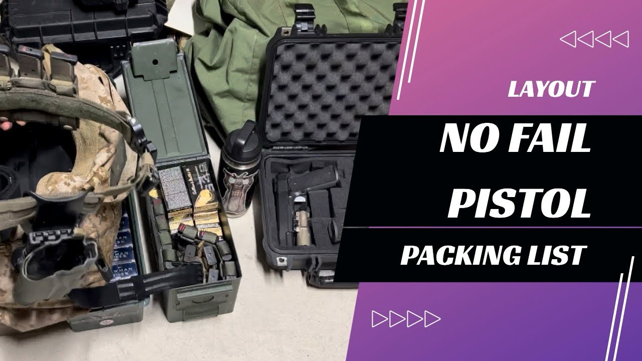 Presscheck Consulting: No Fail Pistol Kit Layout