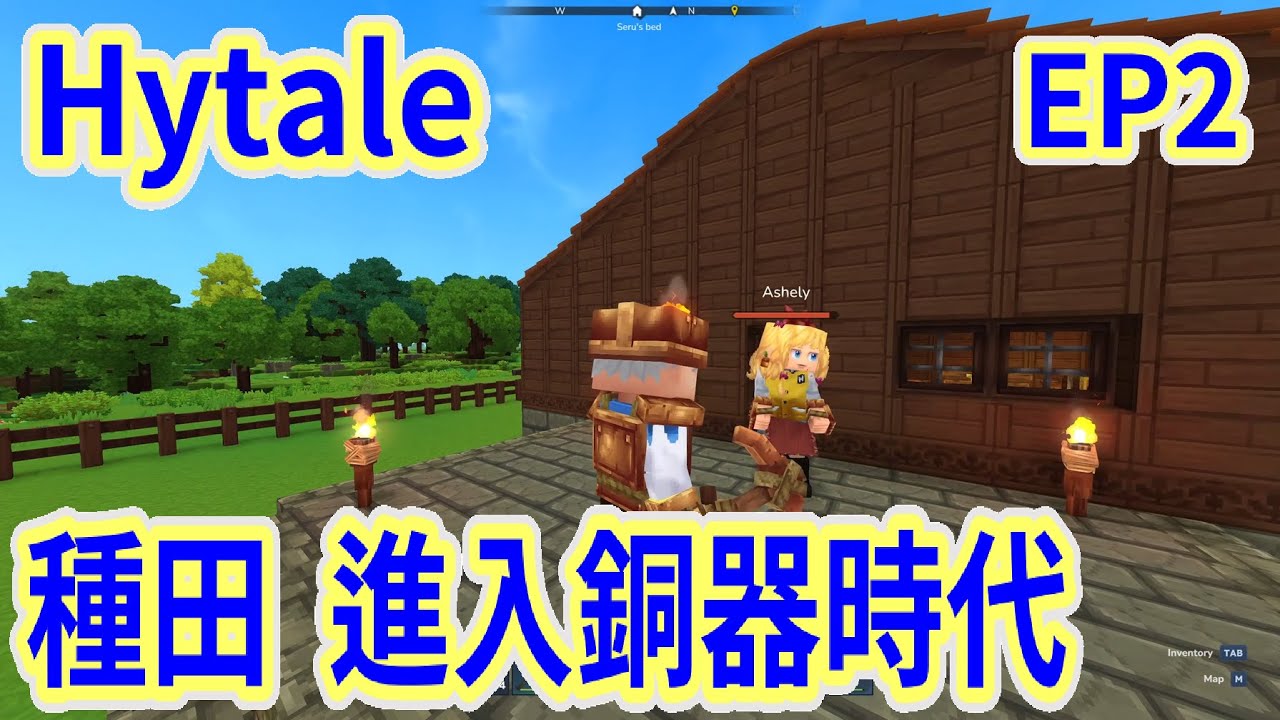 【Hytale】下礦又翻車?? 終於全身銅裝!! 嘗試種田與抓雞!? EP2