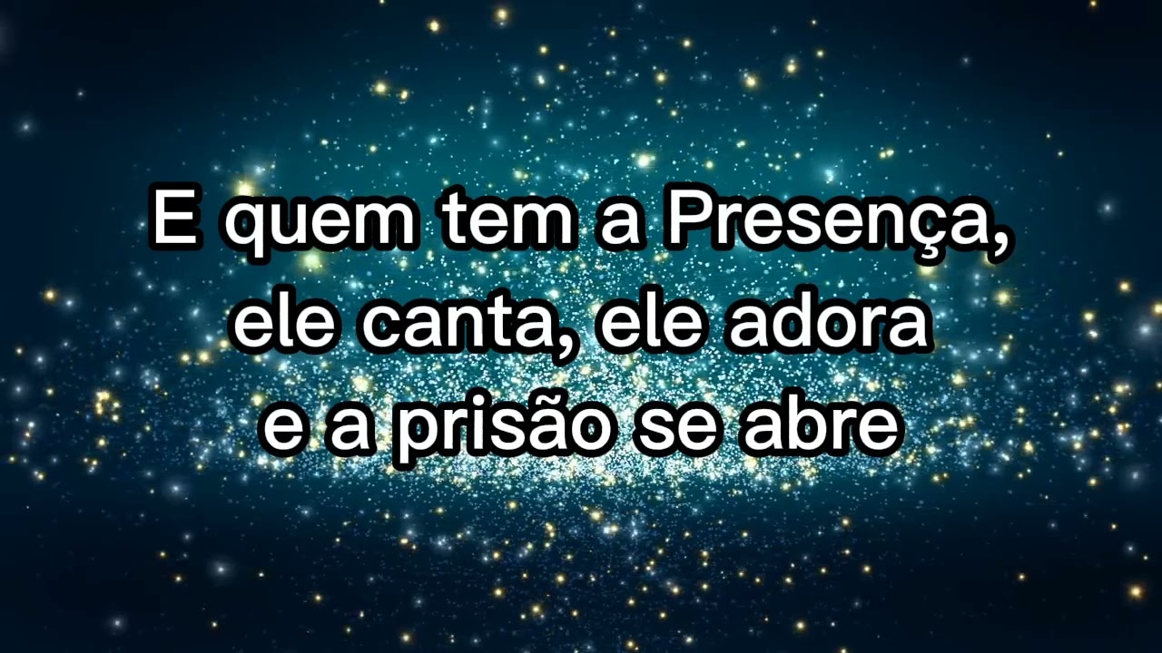 Sara Dias: Na Presença.... Playback com Legenda
