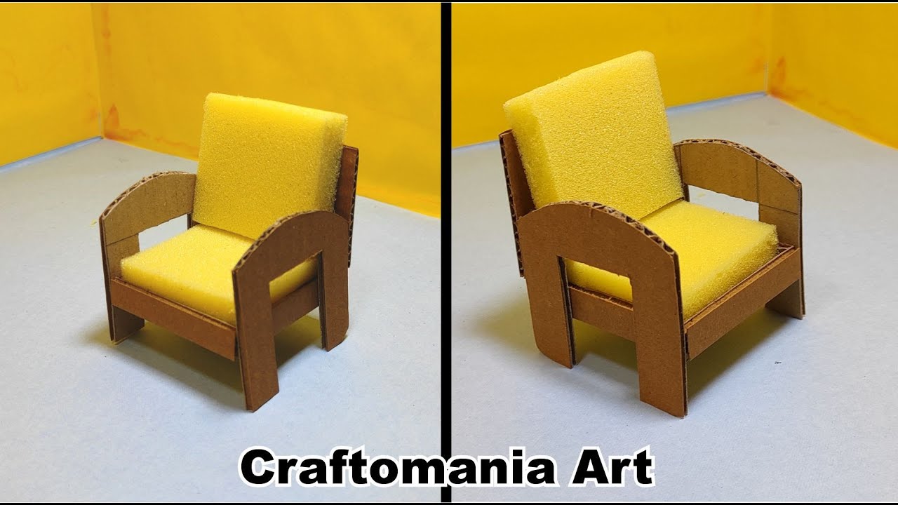 Cardboard Chair Making | DIY Carboard Miniature
