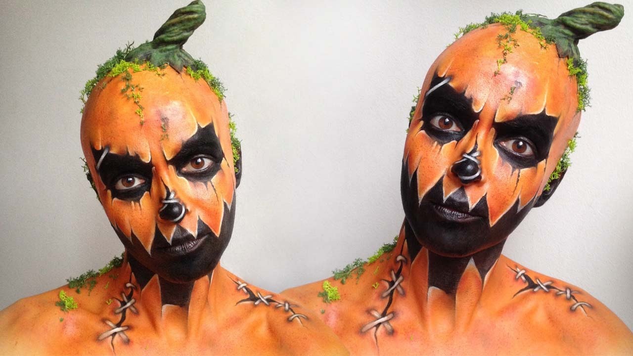 Halloween Pumpkin Makeup