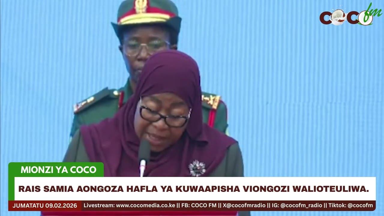 RAIS SAMIA AONGOZA HAFLA YA KUWAAPISHAVIONGOZI WALIOTEULIWA.