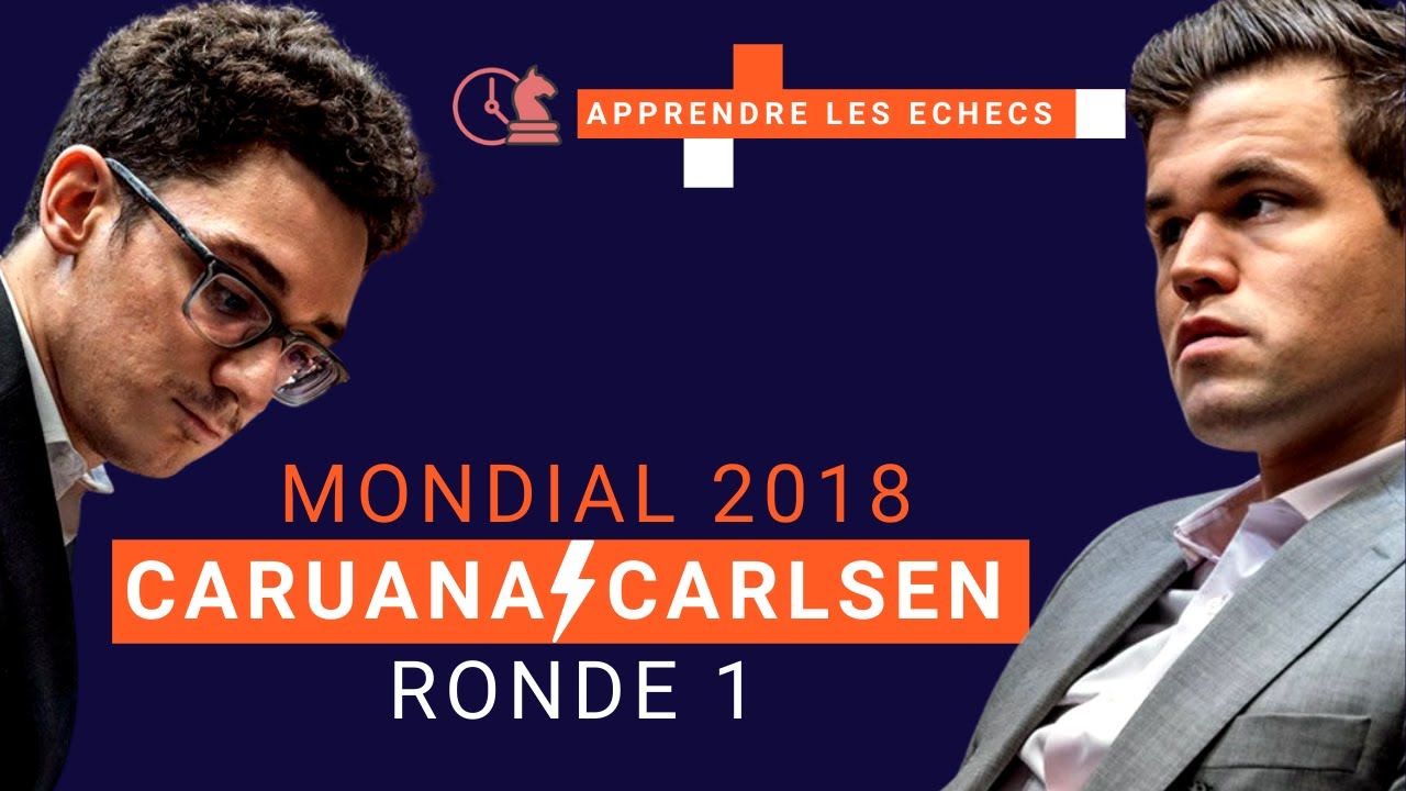 Caruana vs Carlsen - Sicilienne Rossolimo - Championnat du monde d'échecs 2018