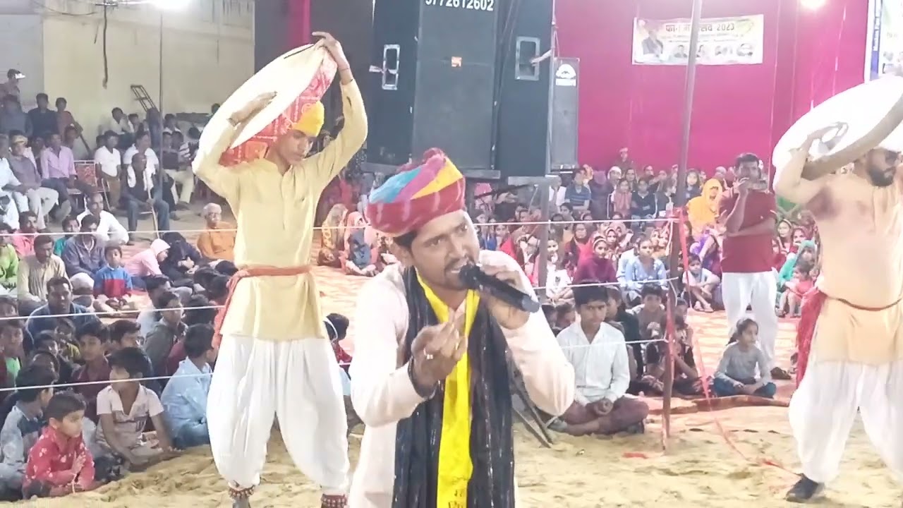 श्री शिव शक्ति डफ मंडली भनीण तारानगर में लाइव प्रोग्राम गायक कलाकार सुभाष खाती
