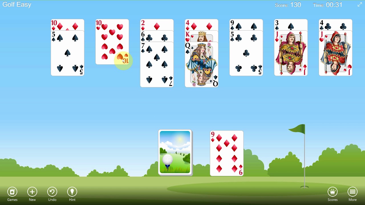 How to play Golf Solitaire! (Easy)