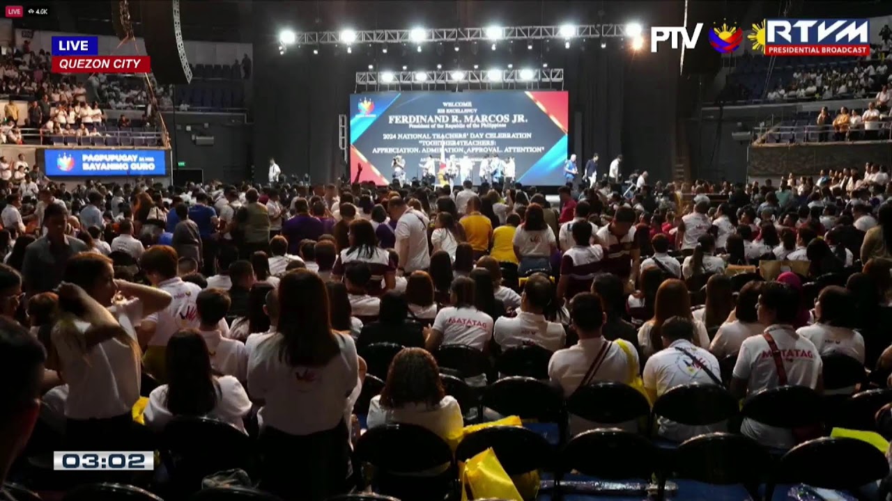 PBBM graces the 2024 National Teachers’ Month celebration at the Smart Araneta Coliseum