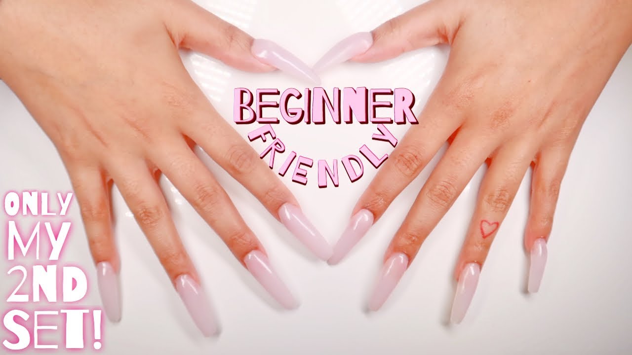 HOW I DO MY ACRYLIC NAILS AT HOME *SECOND TIME*| Vanessa Lynn