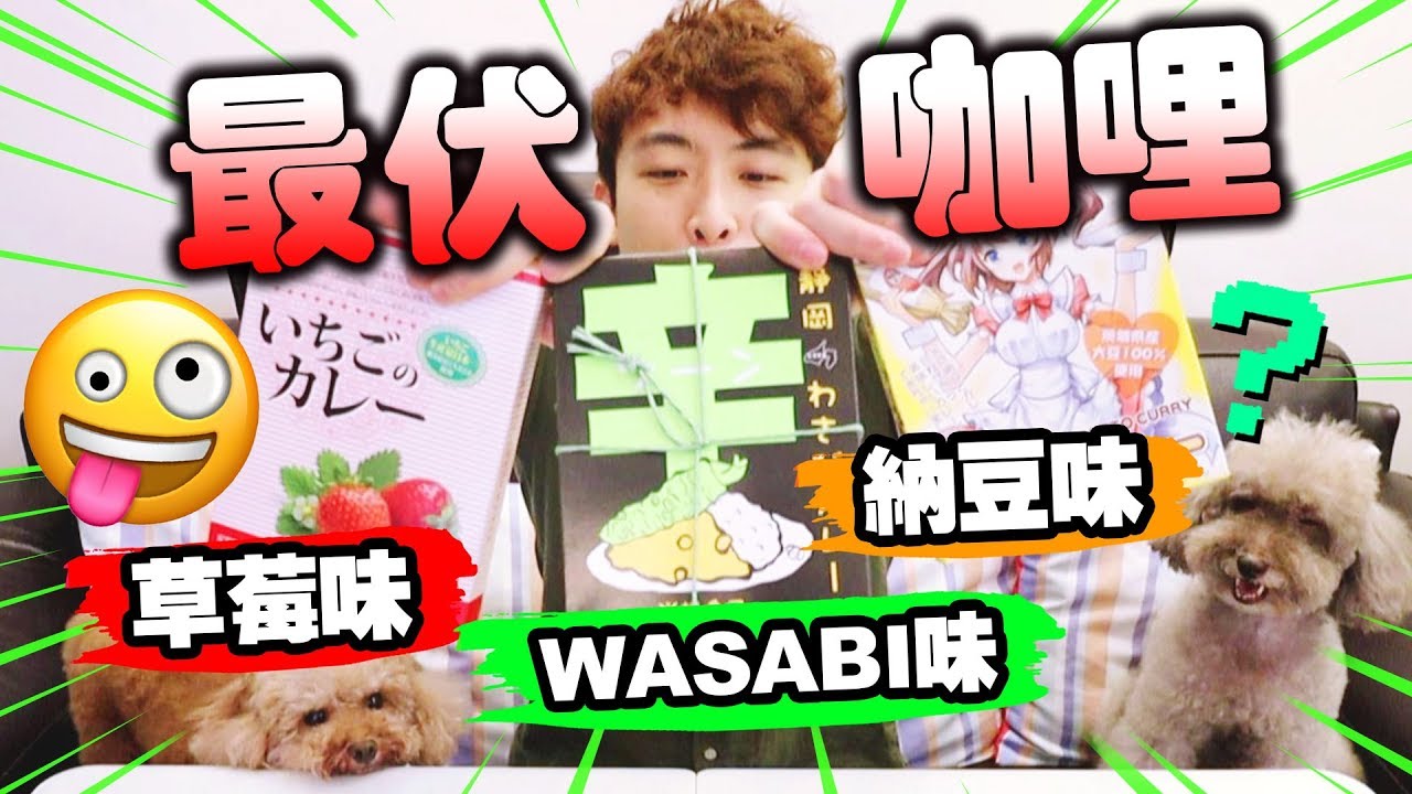 【😱奇怪咖哩】一生吃一次就足夠？草莓味、納豆味、WASABI味？誰才是最難吃…😂(中字) #下集