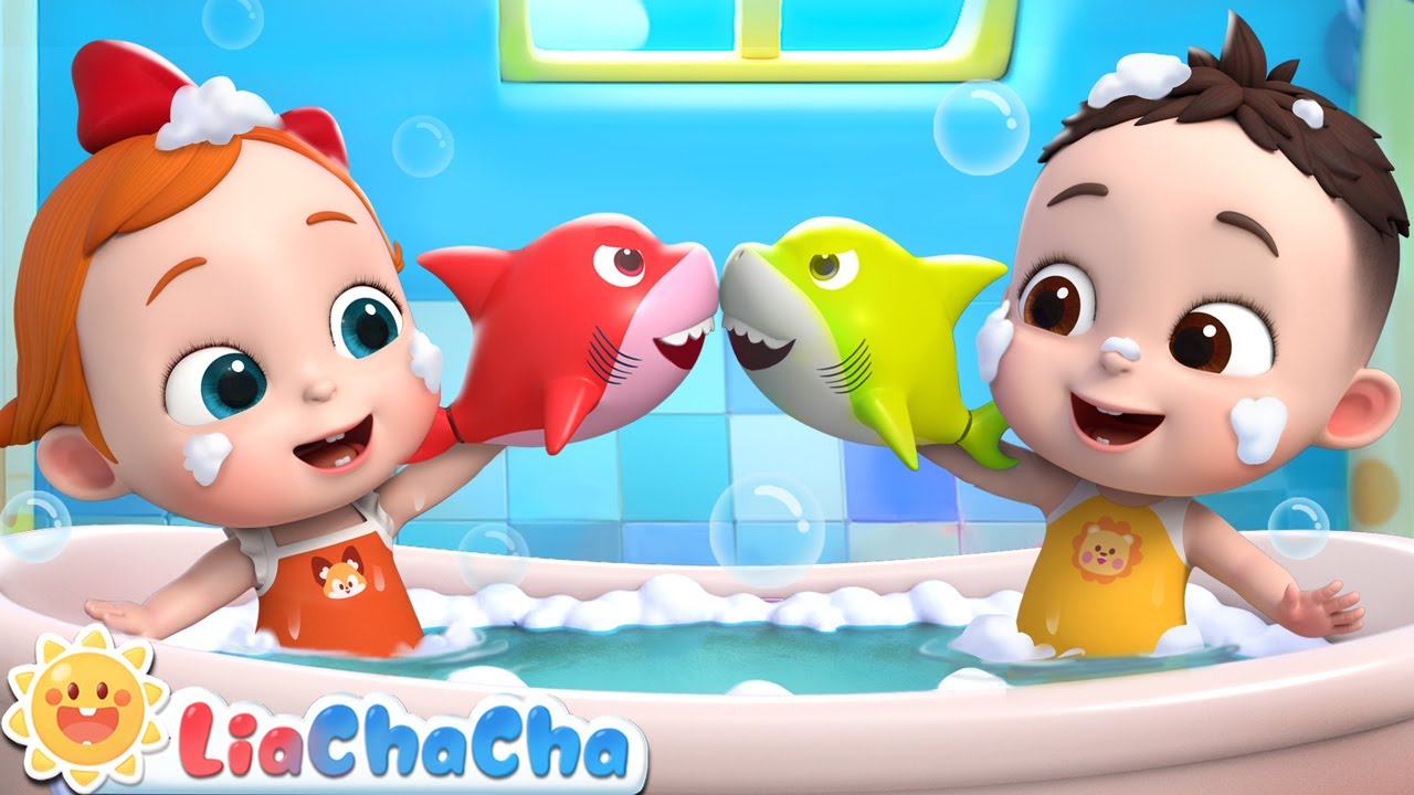 🔴 Ten Little Sharks | Learn Numbers Song | LiaChaCha Nursery Rhymes & Baby Songs