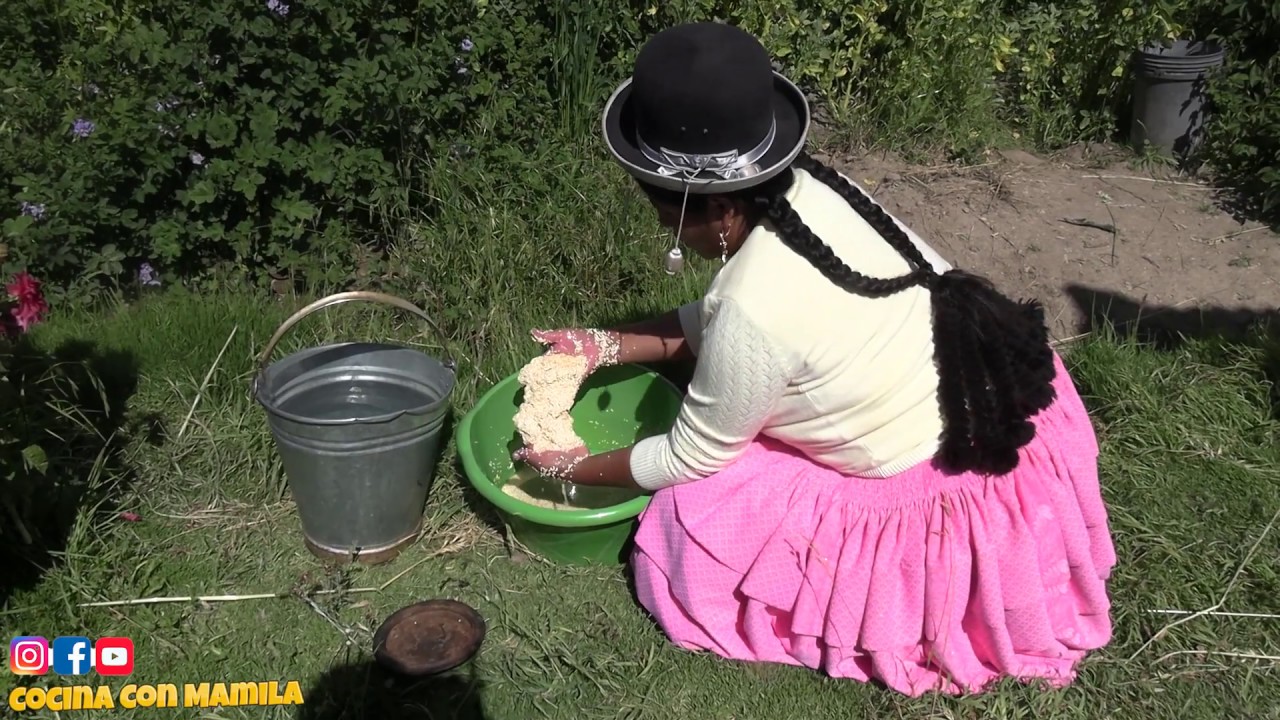 COCINANDO PESKE DE QUINUA CON LECHE - AL ESTILO DE LA CHOLITA MAMILA