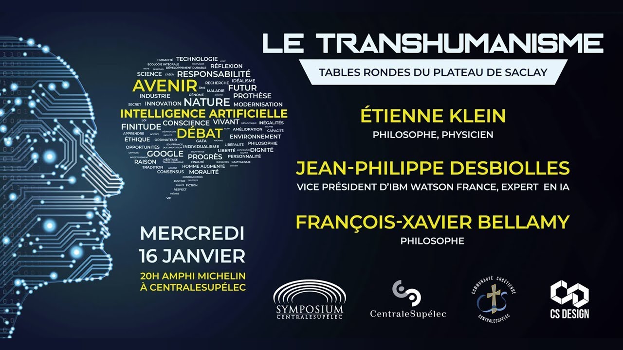 Table Ronde sur le Transhumanisme – M. Bellamy, Desbiolles et Klein à Symposium CentraleSupélec