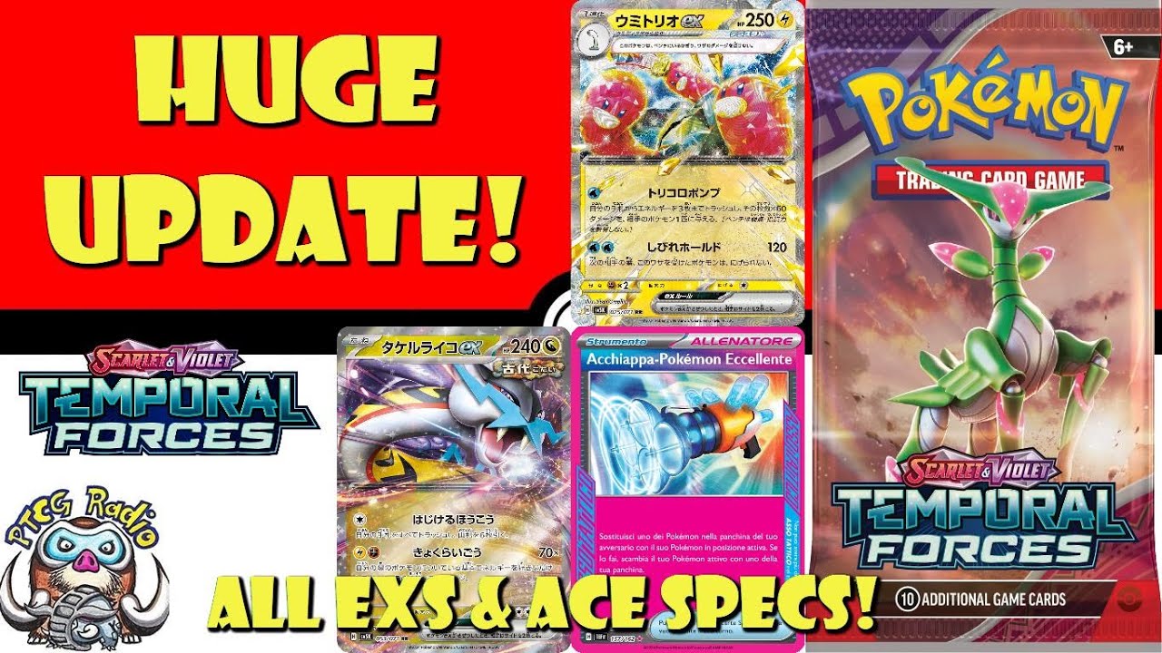 Huge Temporal Forces Update! All Ace Specs & Pokémon ex! (Pokemon TCG News)