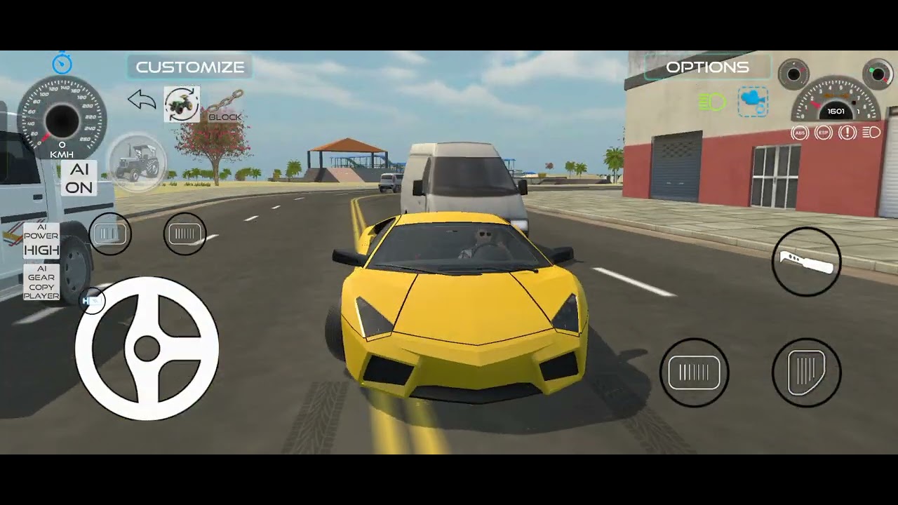 I am race with my brother 🤣 he comes with bolero😎 I am lamborghini and verna to race FWD Drive race 