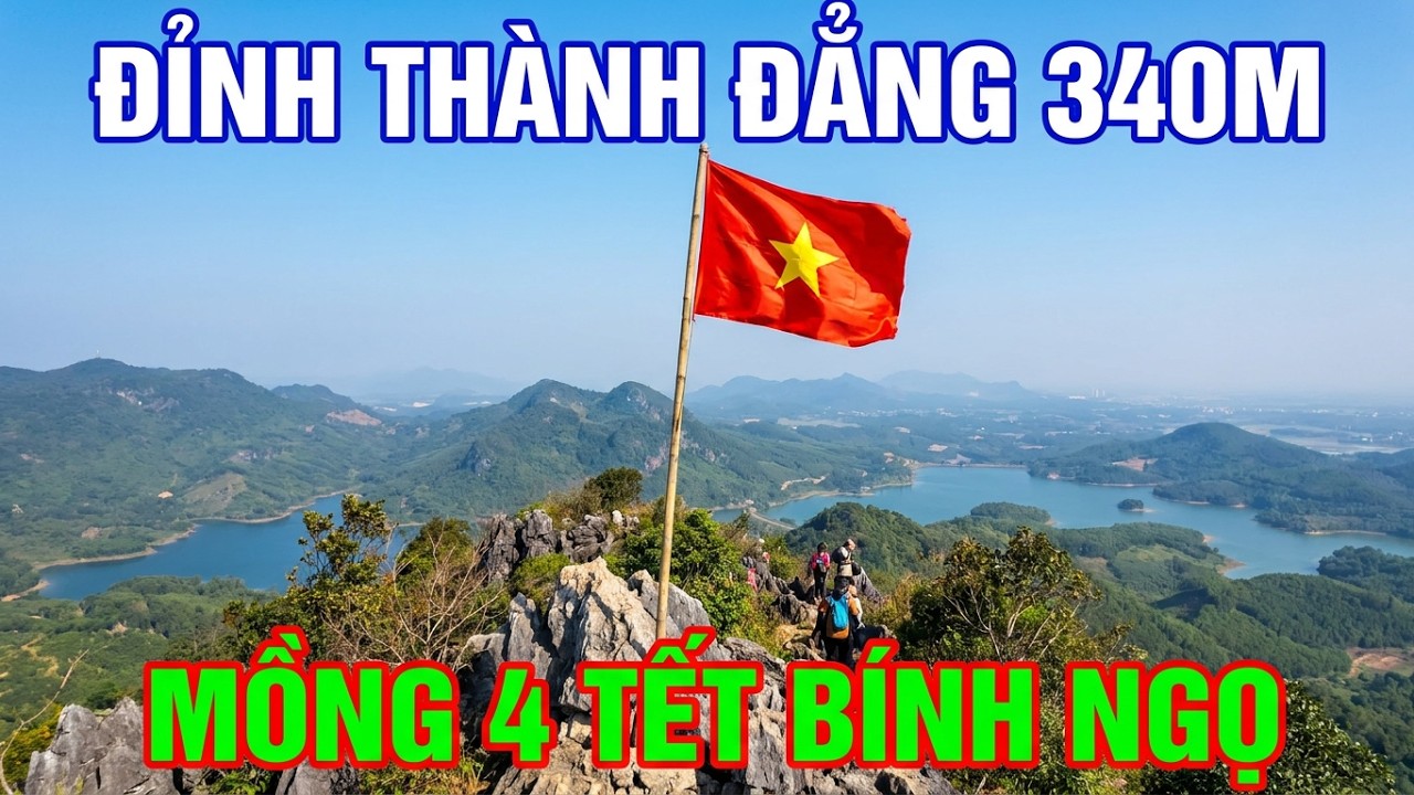 Dùng Flycam ngắm nhìn núi Thành Đẳng ở Quảng Ninh ngày mồng 4 tết Bính Ngọ 2026