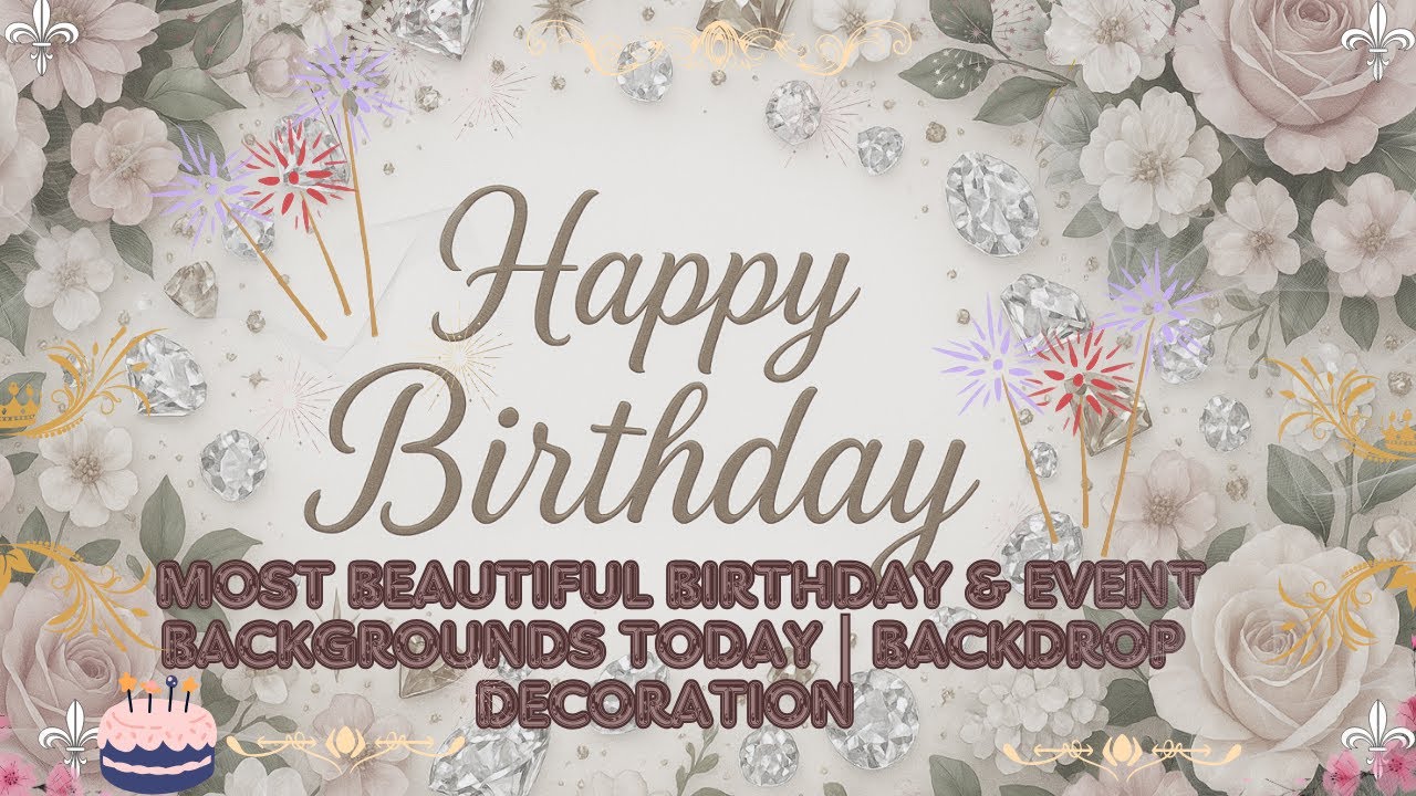 Beautiful Birthday Background | Event Backdrop – Professional Event Backdrop Design & Decoration