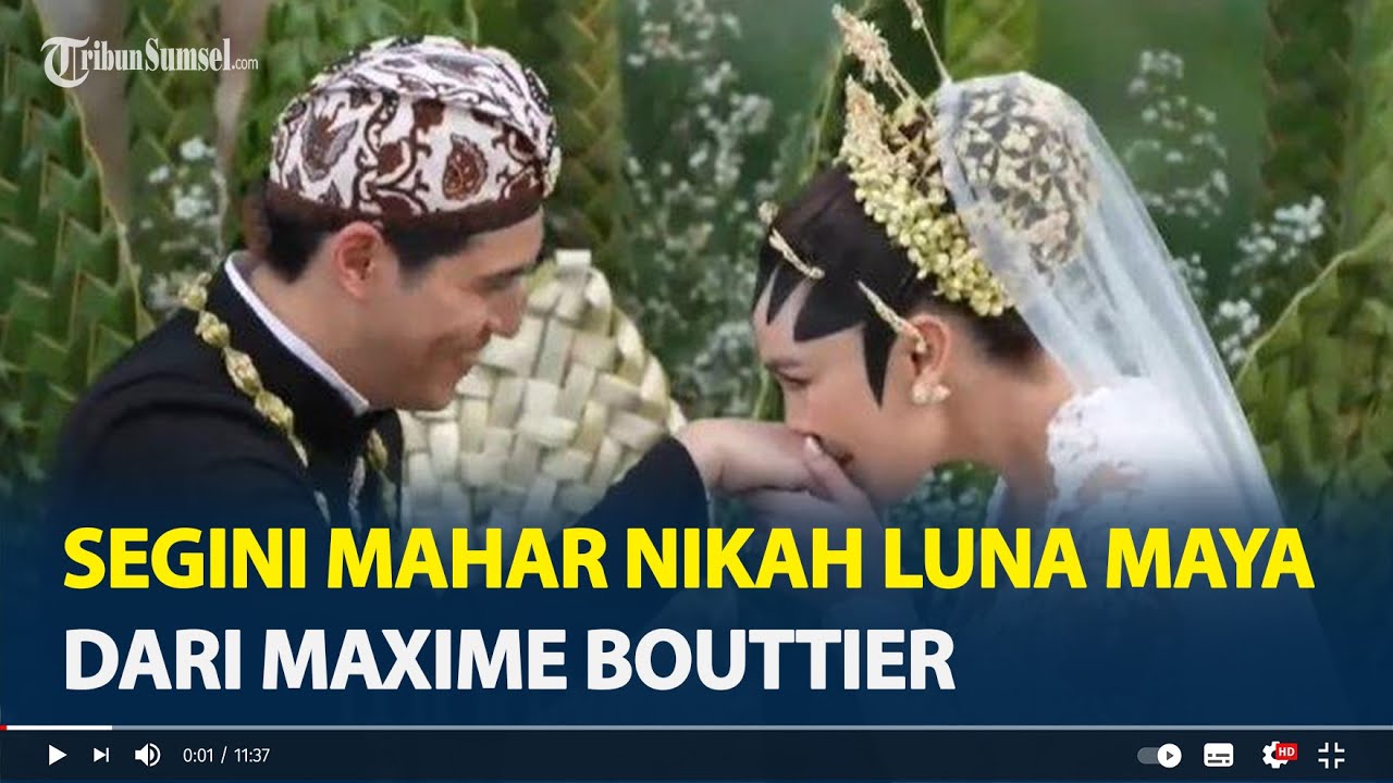Luna Maya dan Maxime Bouttier Resmi Menikah, Segini Maharnya
