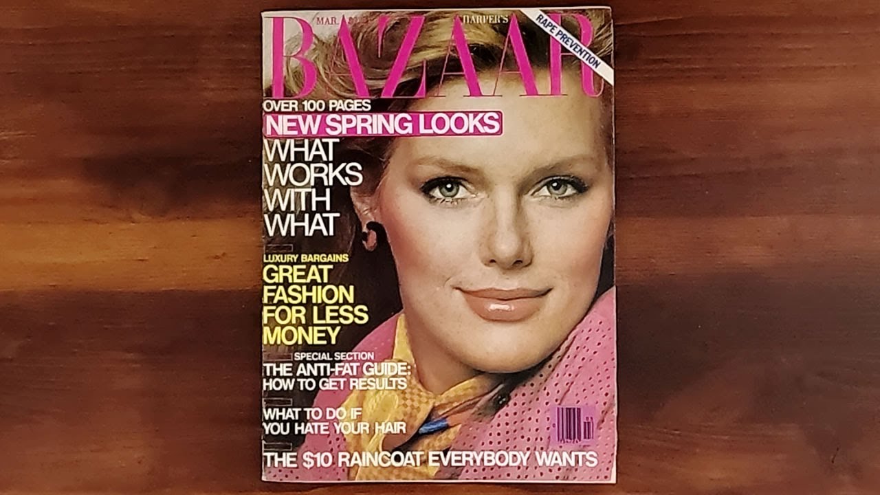 1979 March ASMR Magazine Flip Through: Harper's Bazaar Patti Hansen, Jerry Hall