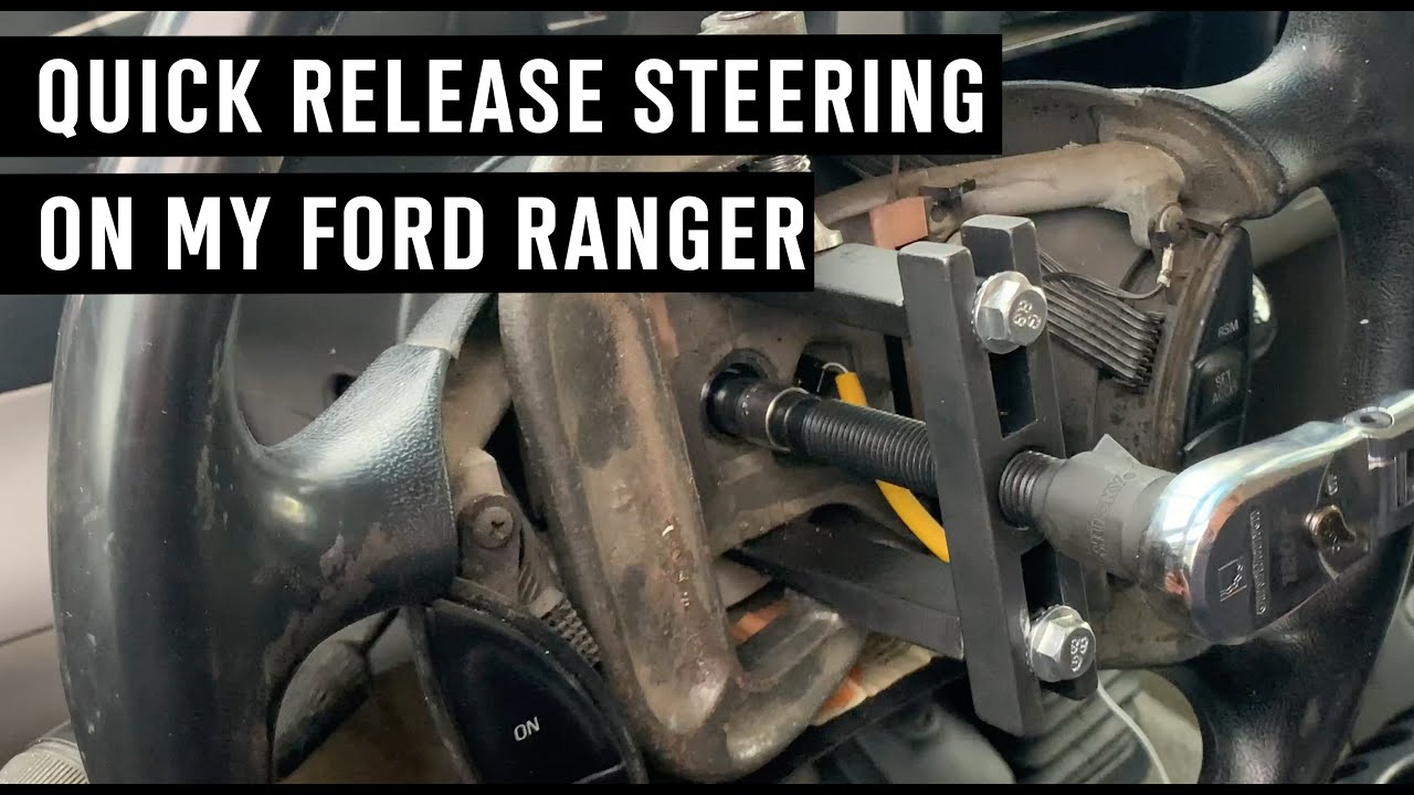 How To Install NRG Aftermarket Steering Wheel with Quick Release - Ford Ranger