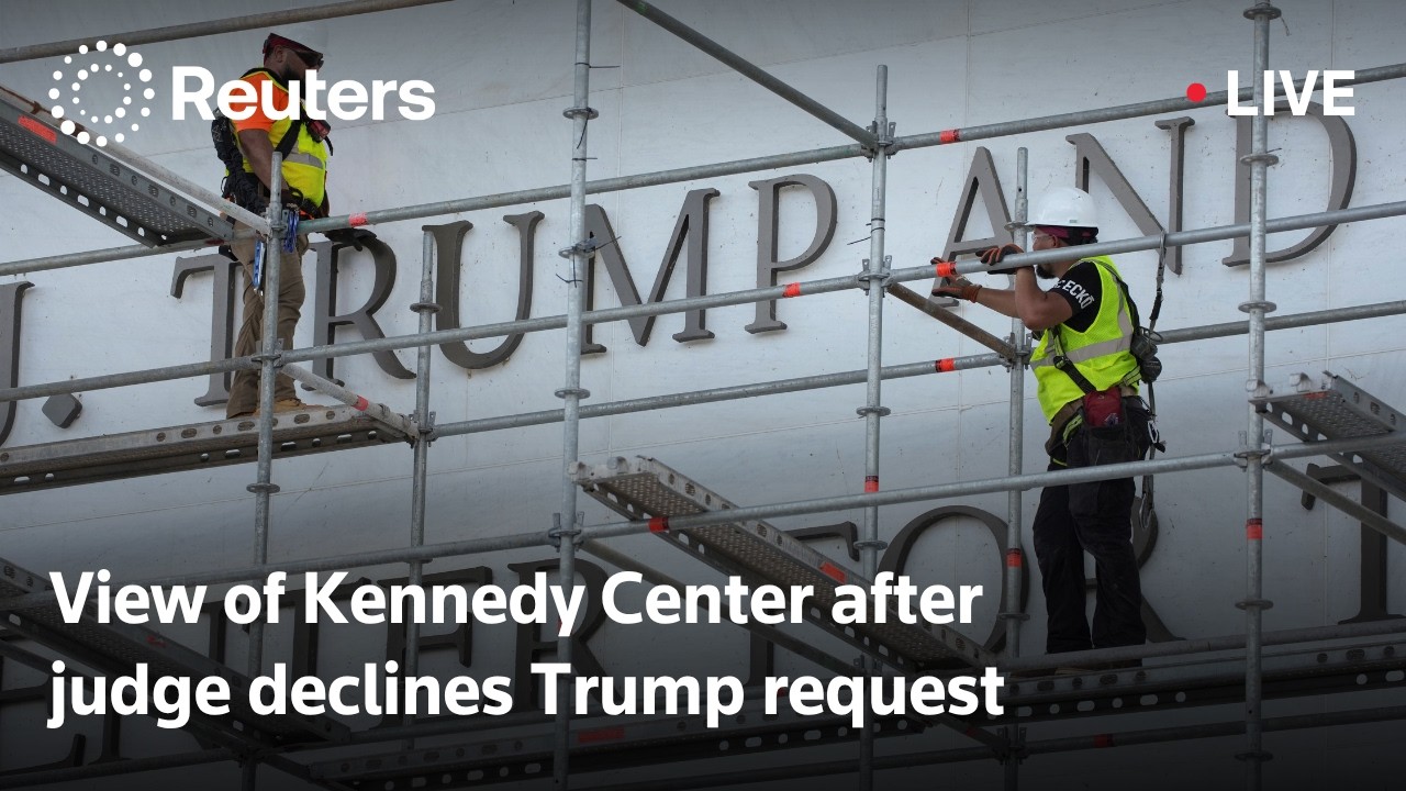 LIVE: View of Kennedy Center after judge declines Trump request